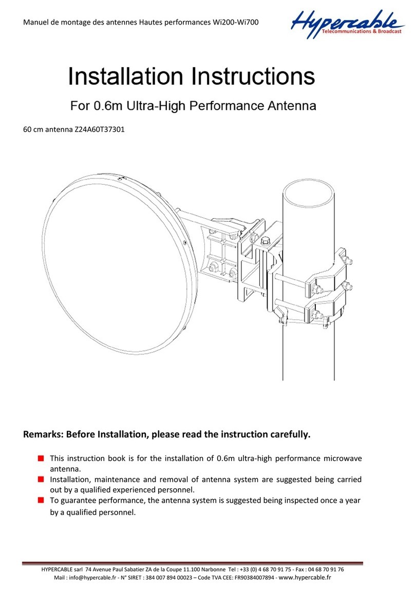 Hypercable Z24A60T37301 installation instructions
