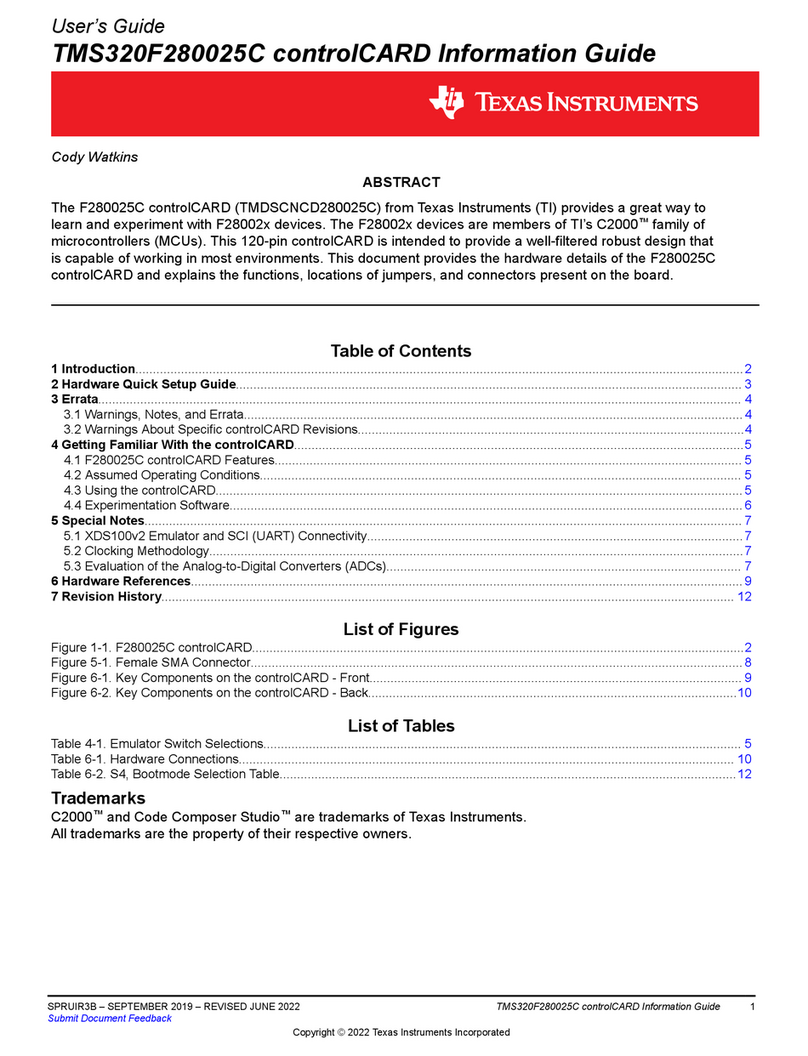 Texas Instruments F280025C User manual