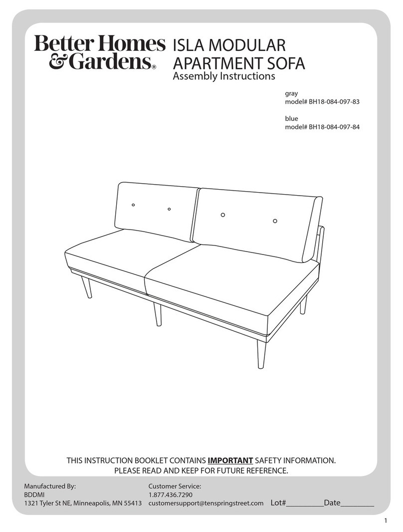 Better Homes and Gardens ISLA BH18-084-097-83 Assembly instructions