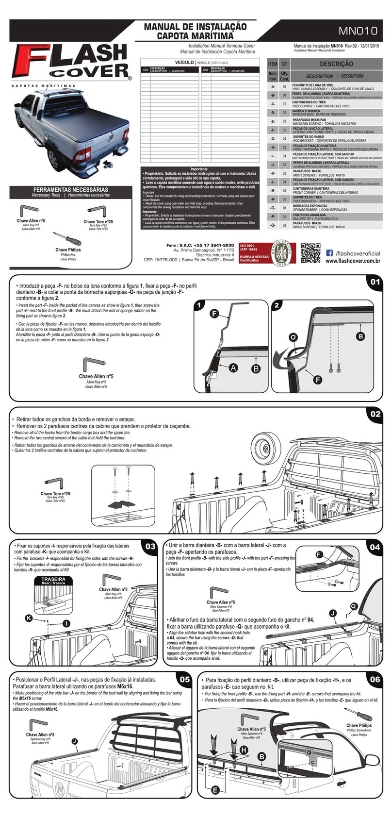 Flash Cover MN010 installation manual