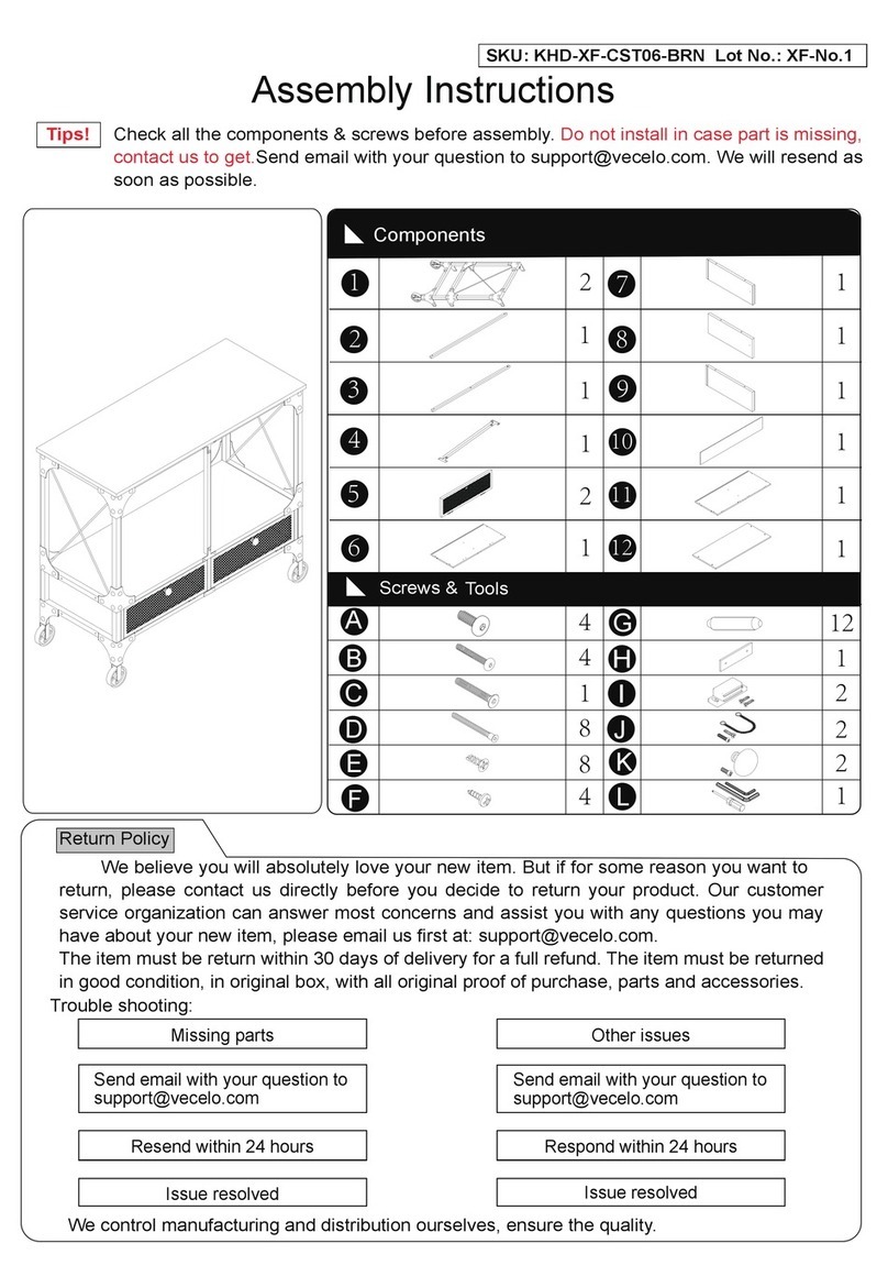 VECELO KHD-XF-CST06-BRN User manual VECELO KHD-XF-CST06-BRN User manual