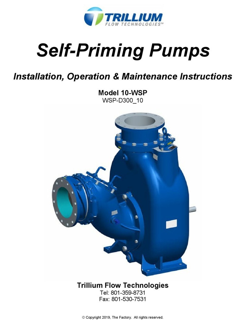Trillium 10-WSP Installation, operation & maintenance instructions