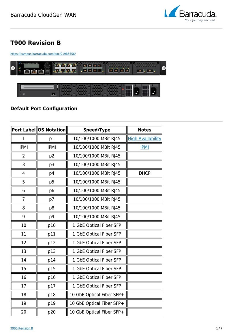 Barracuda T900 manual