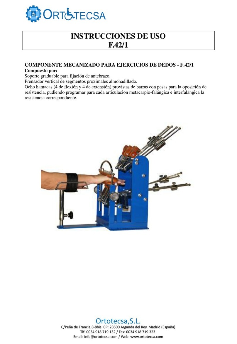 Ortotecsa F.42/1 User manual