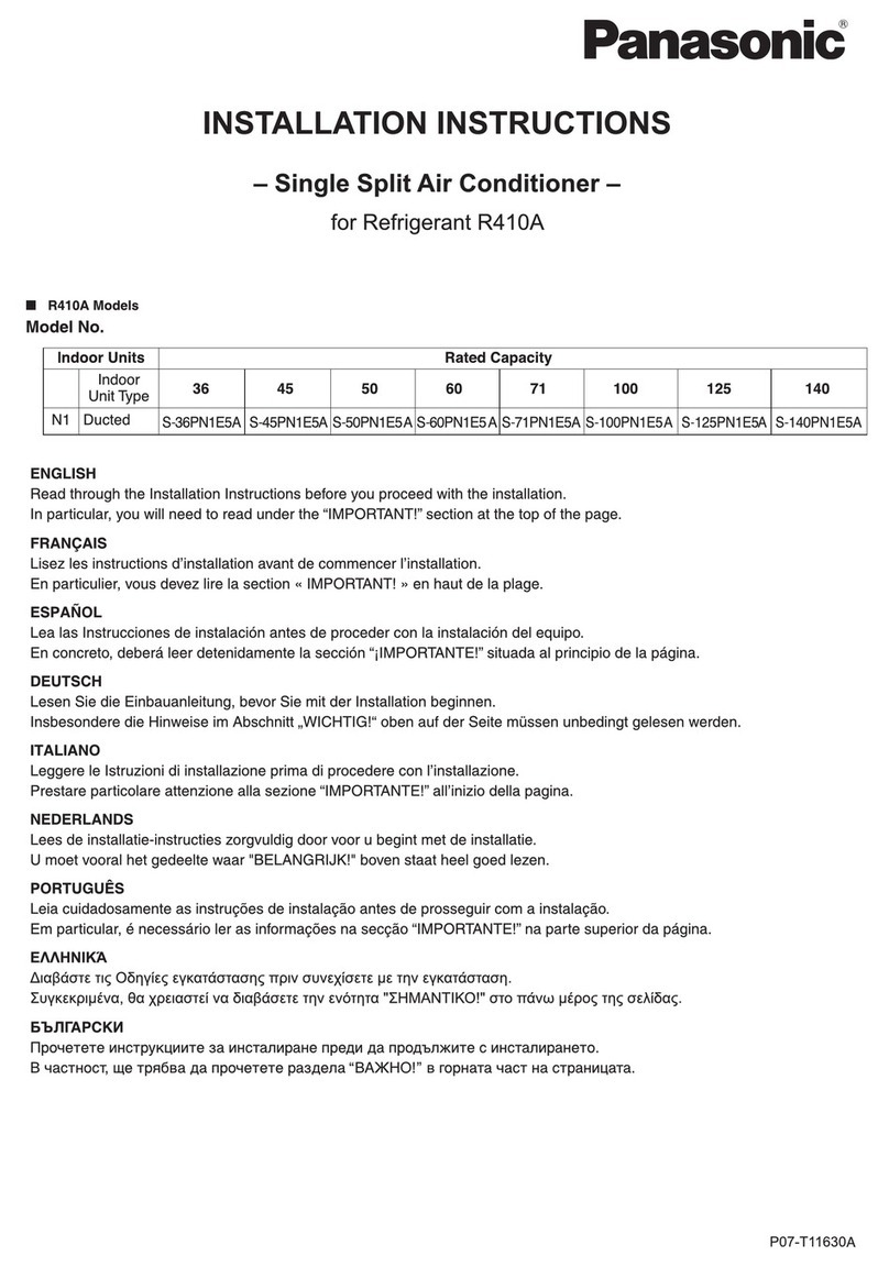 Panasonic S-36PN1E5A User manual
