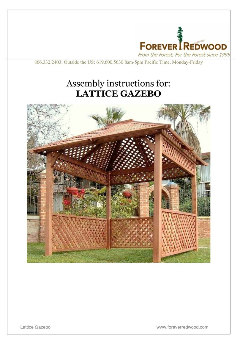 Forever Redwood LATTICE Assembly instructions