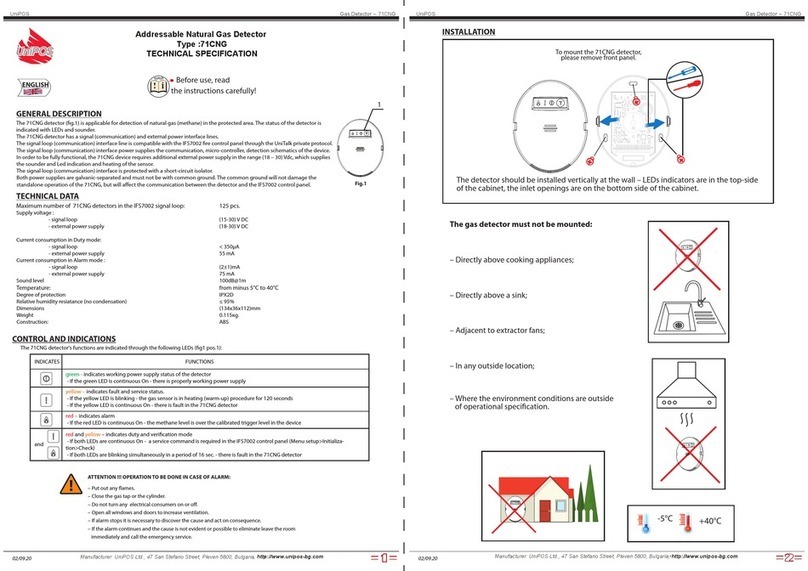 UniPOS 71CNG Technical specification