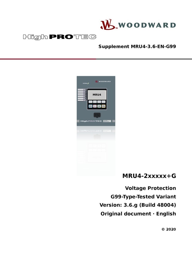 Woodward HighPROTEC MRU4-2 G Series User manual