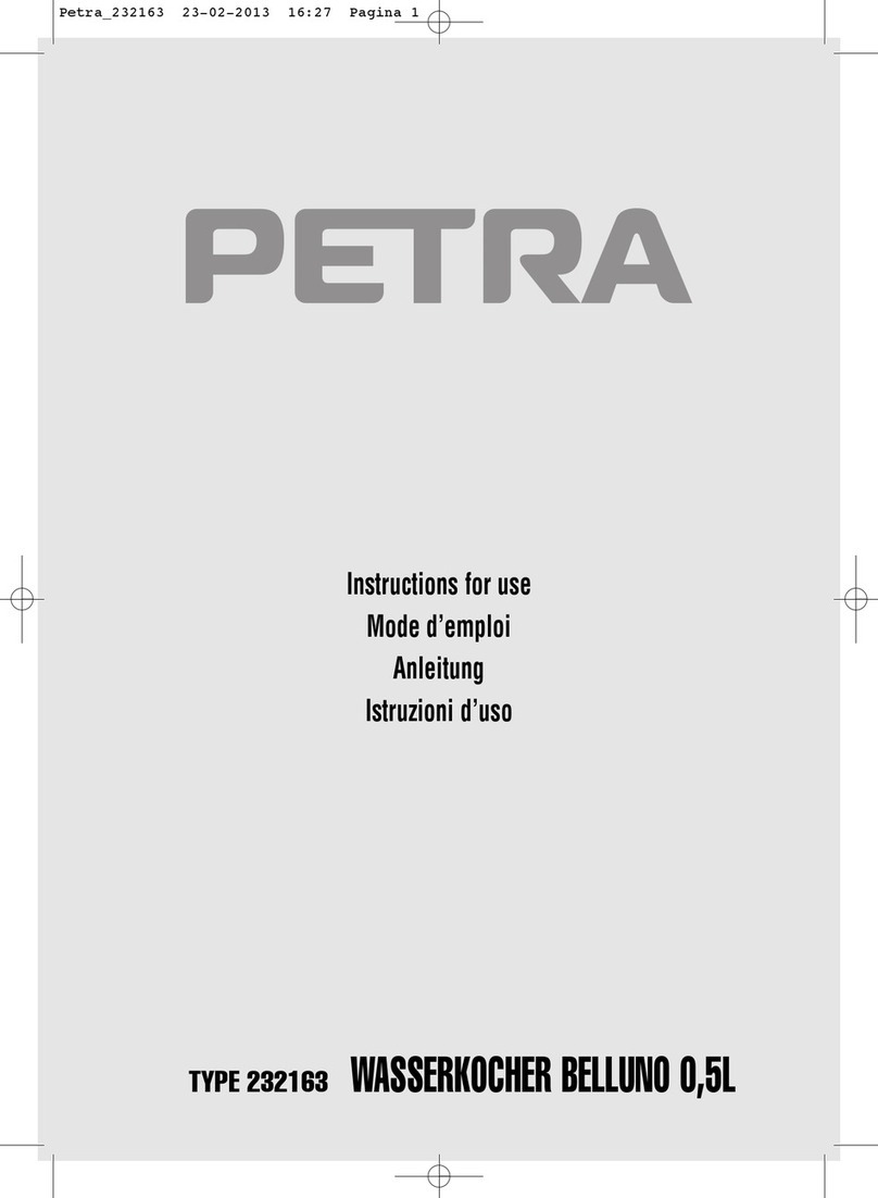 Petra BELLUNO Instructions for use