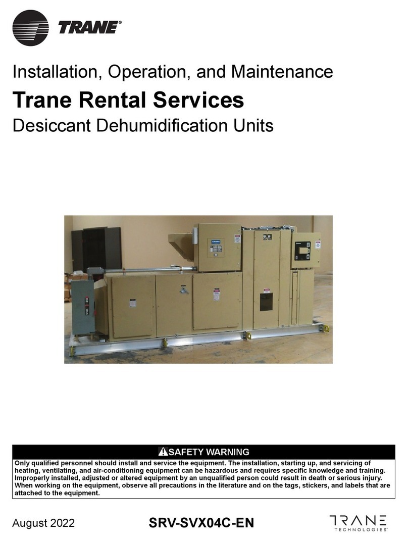 Trane SRV-SVX04C-EN Installation, operation and maintenance