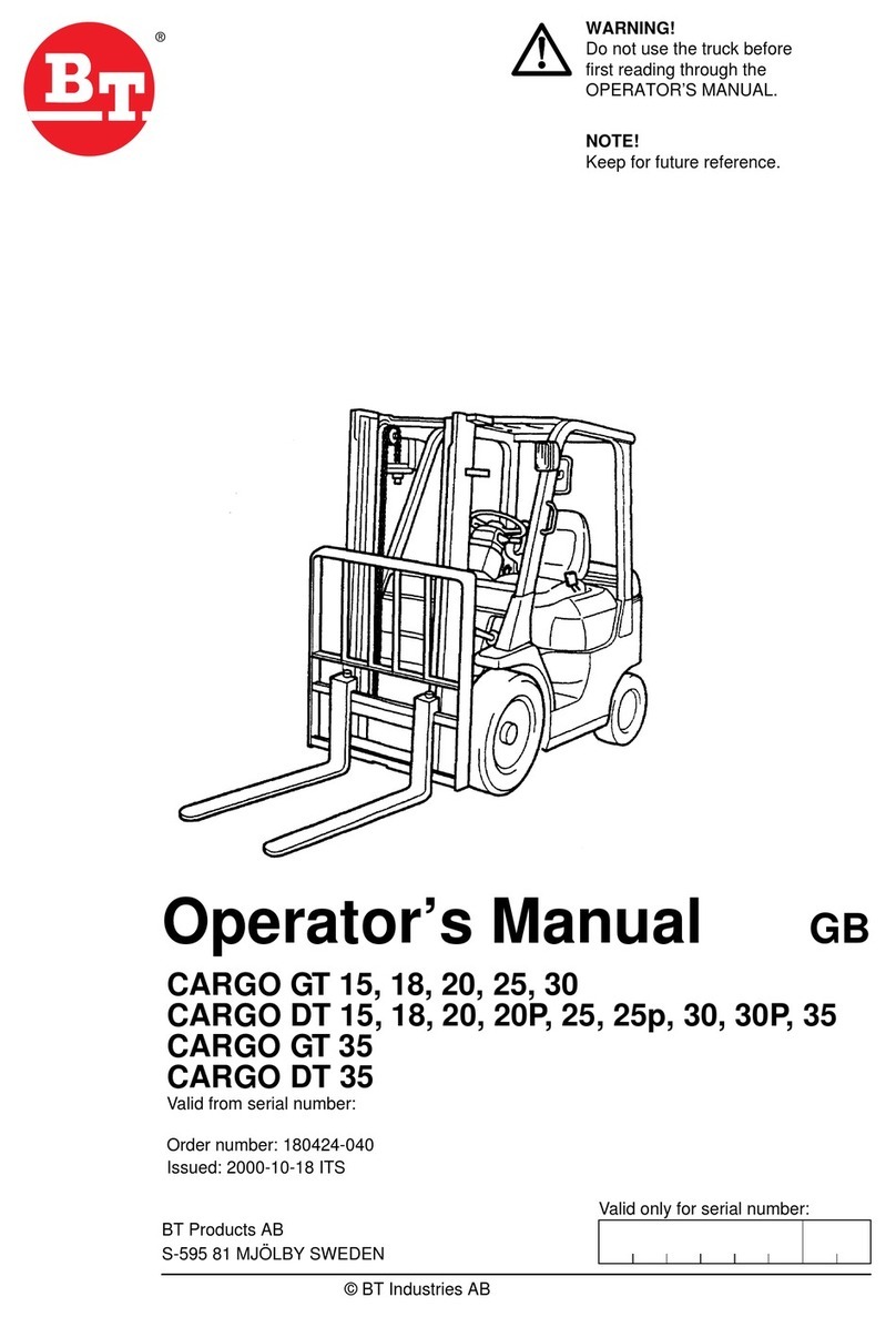 BT CARGO GT 15 User manual