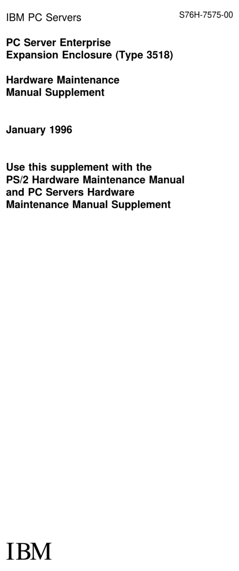 IBM 3518 manual