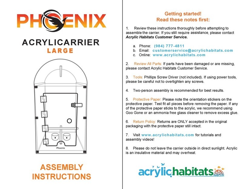 Phoenix ACRYLICARRIER LARGE Assembly instructions