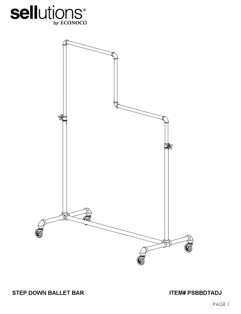 Econoco sellutions PSBBDTADJ Assembly instructions