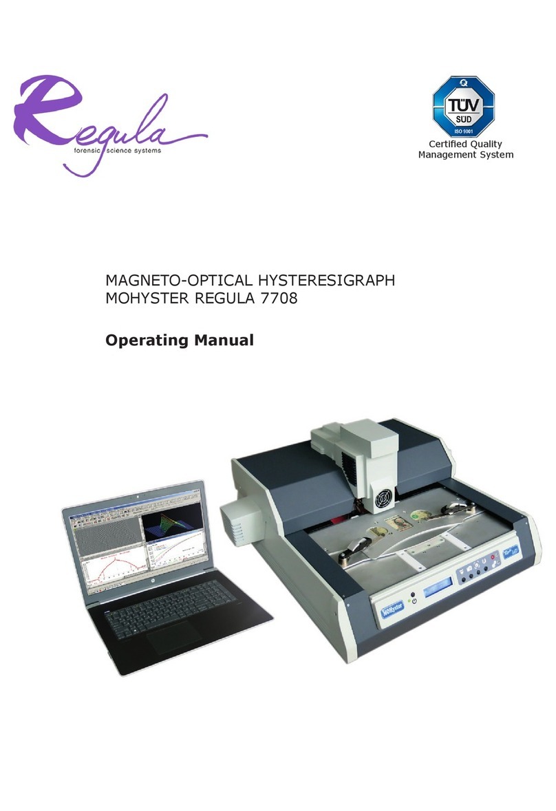 REGULA 7708 operating manual