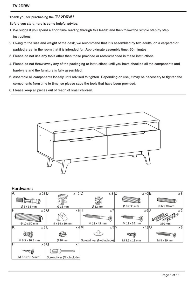 modway 2DRW User manual modway 2DRW User manual