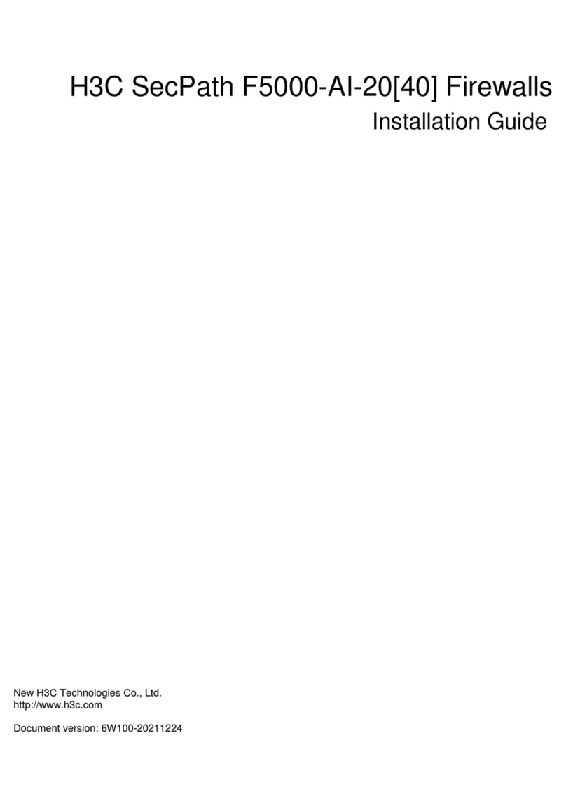 H3C SecPath F5000-AI-20 User manual