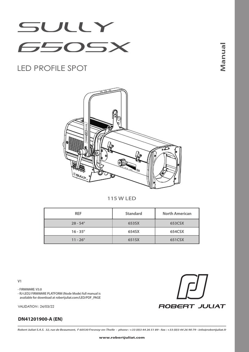 Robert Juliat SULLY 650SX Series manual