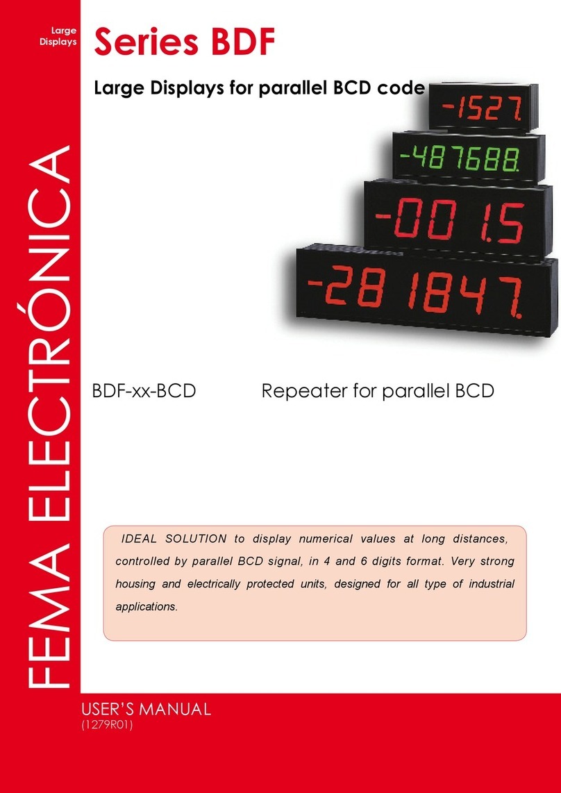 Fema Electronica BDF Series User manual