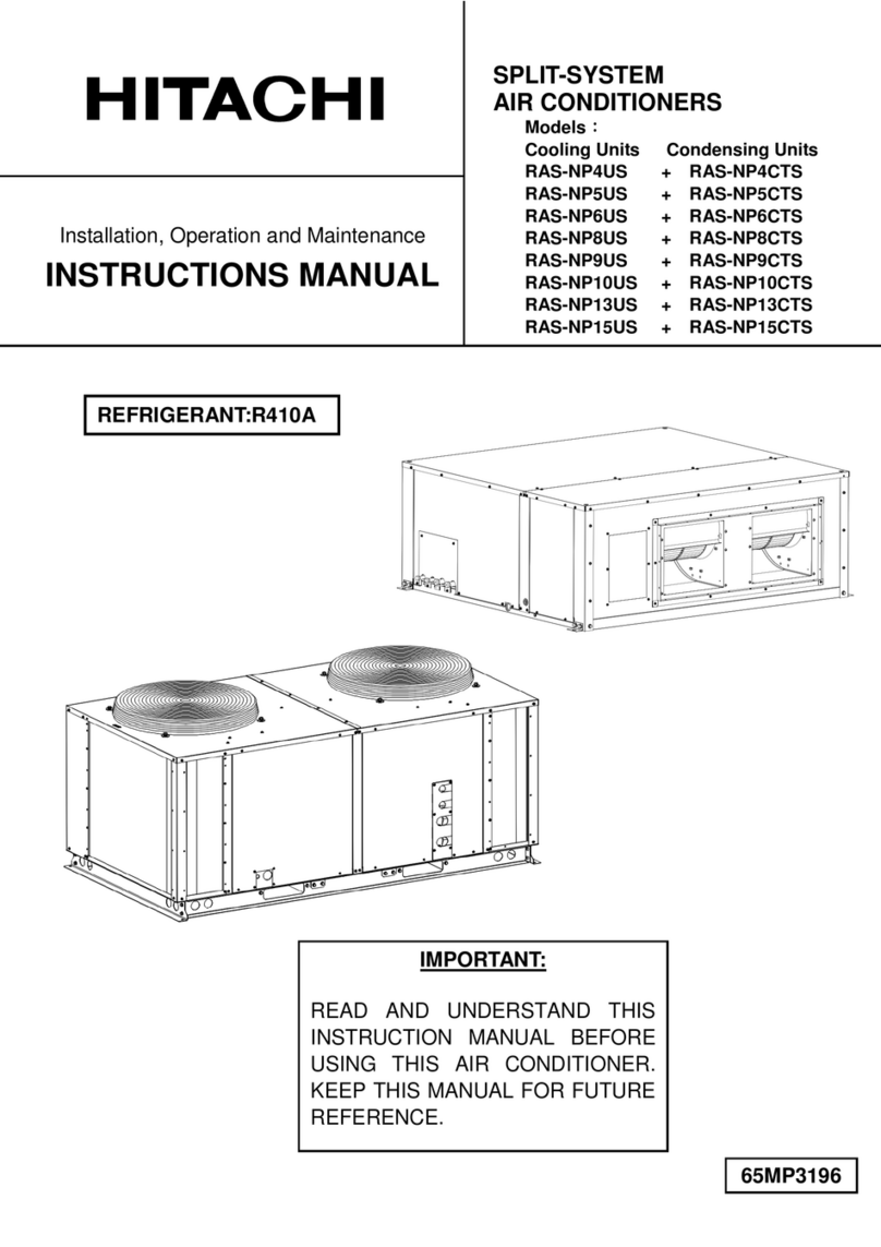 Hitachi RAS-NP4US Manual Hitachi RAS-NP4US Manual