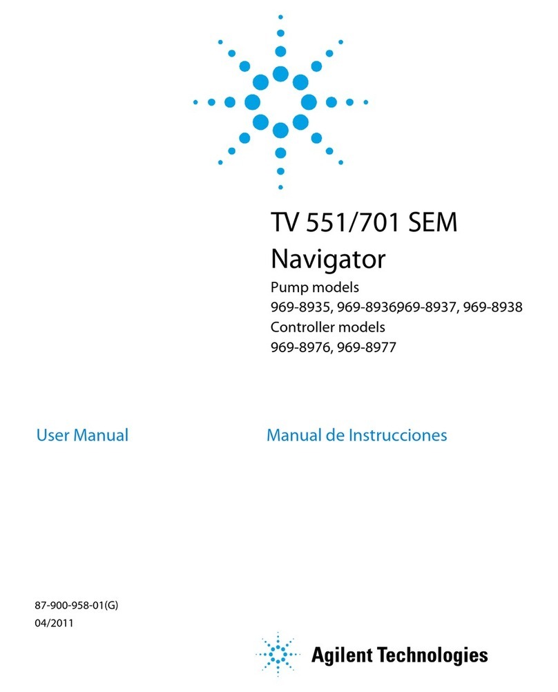 Agilent Technologies Navigator TV 551 SEM User manual