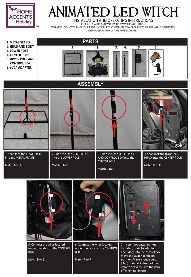 Tekky HOME ACCENTS Holiday 22TK60412 Installation and operating instructions
