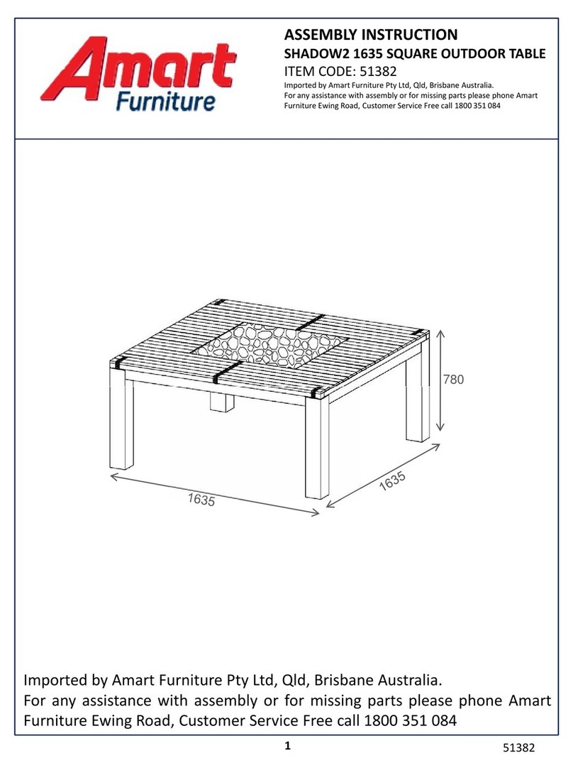 Amart Furniture SHADOW2 1635 Assembly instruction