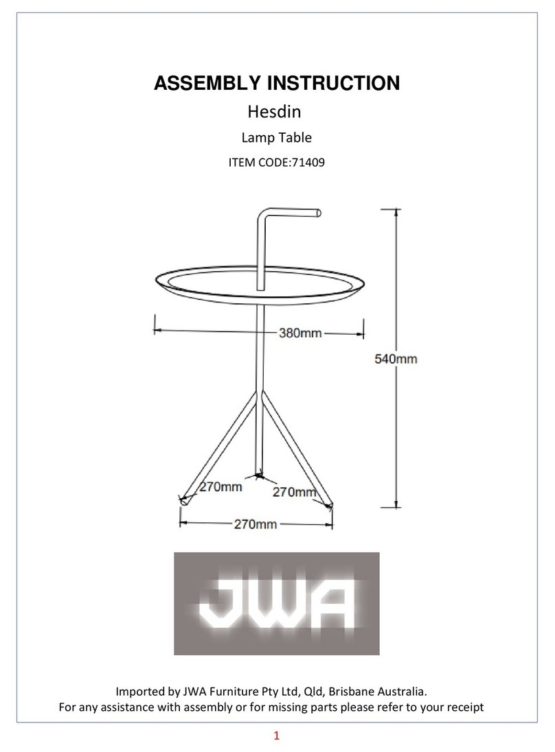 JWA Hesdin 71409 Assembly instruction