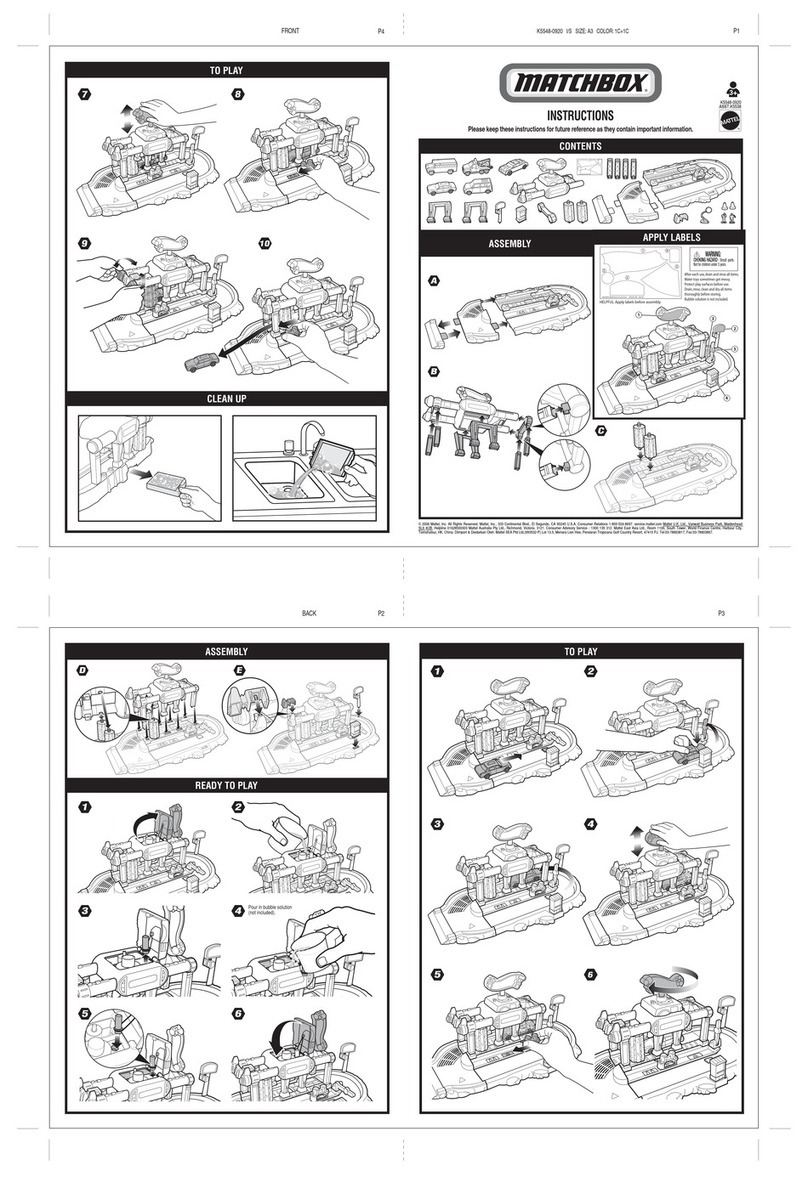 Mattel MATCHBOX K5548 instructions Mattel MATCHBOX K5548 instructions
