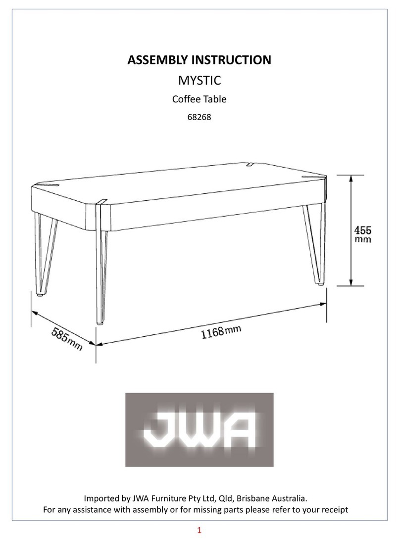 JWA MYSTIC 68268 Assembly instruction