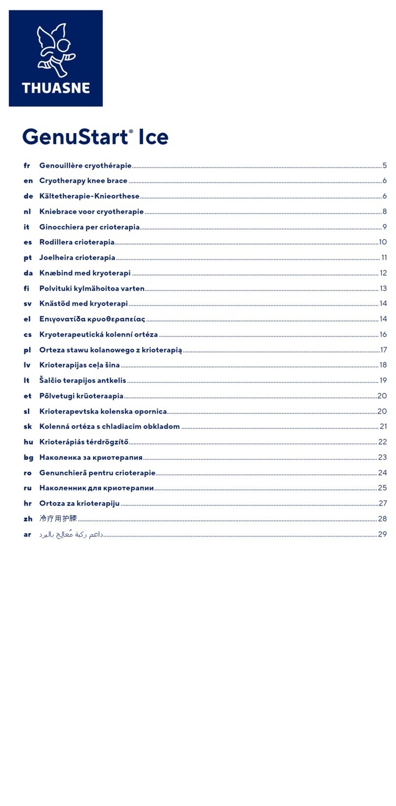 Thuasne GenuStart Ice manual