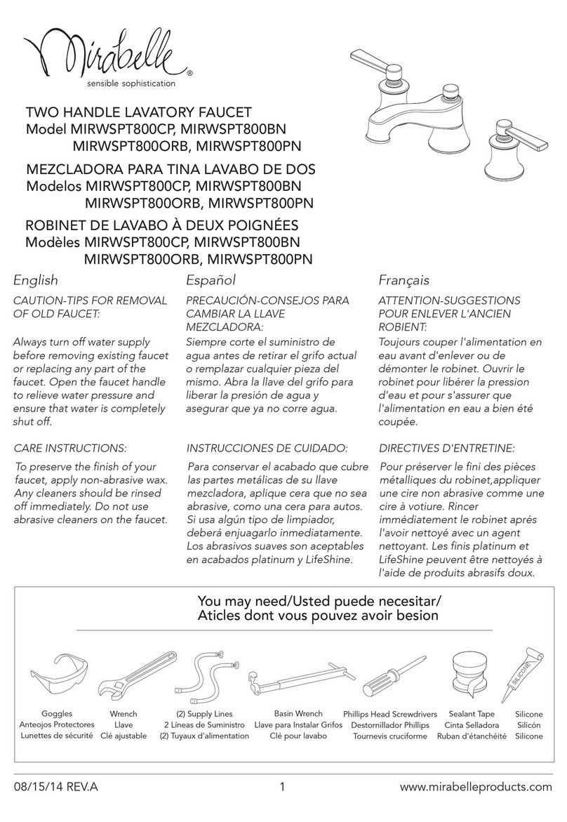 Mirabelle MIRWSPT800CP User manual