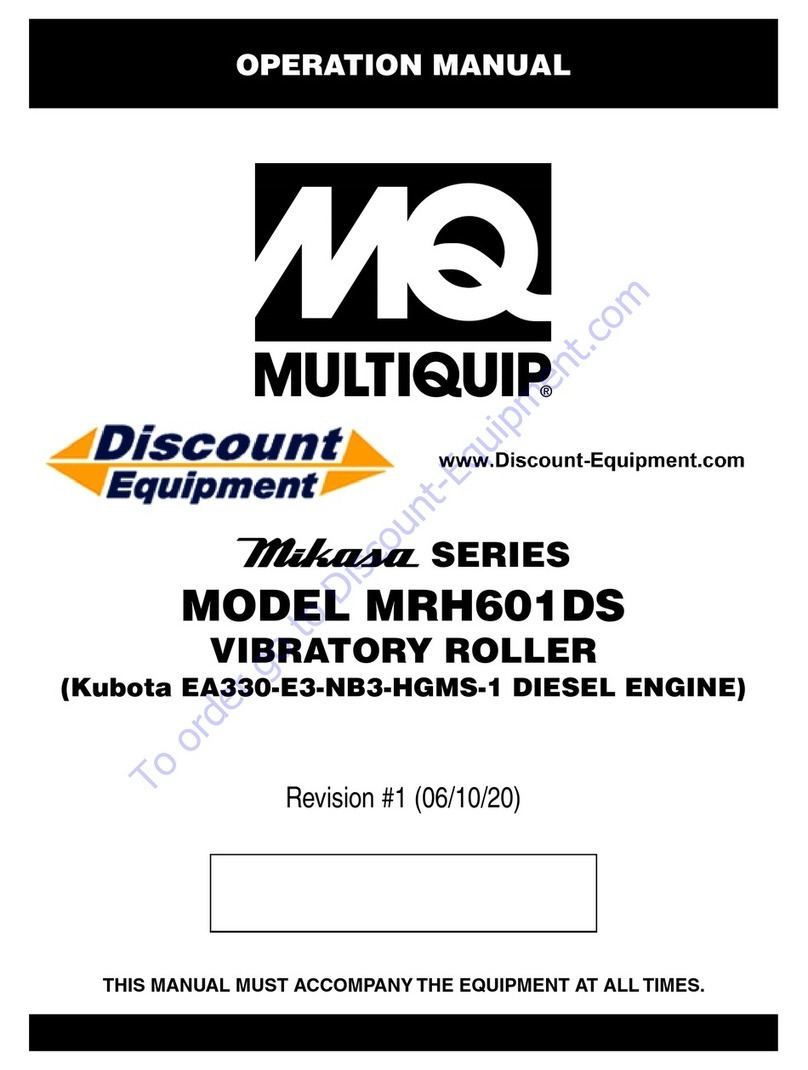 Discount Equipment MULTIQUIP Mikasa Series Operation manual