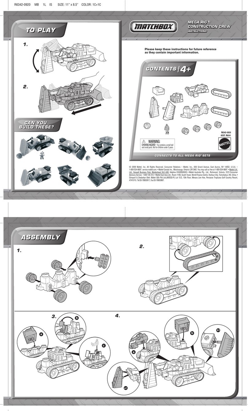 Mattel MATCHBOX MEGA RIG CONSTRUCTION CREW User manual