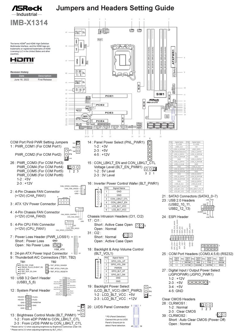 ASRock Industrial IMB-X1314 Settings guide