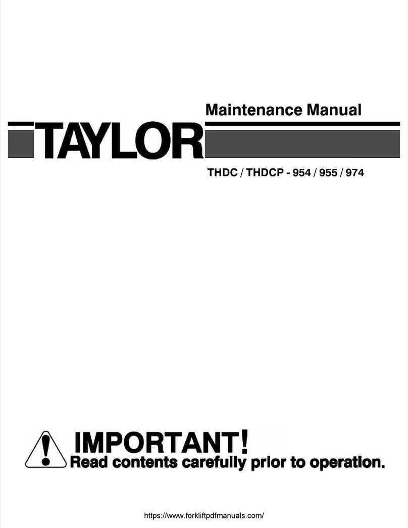 Taylor THDC-954 User manual