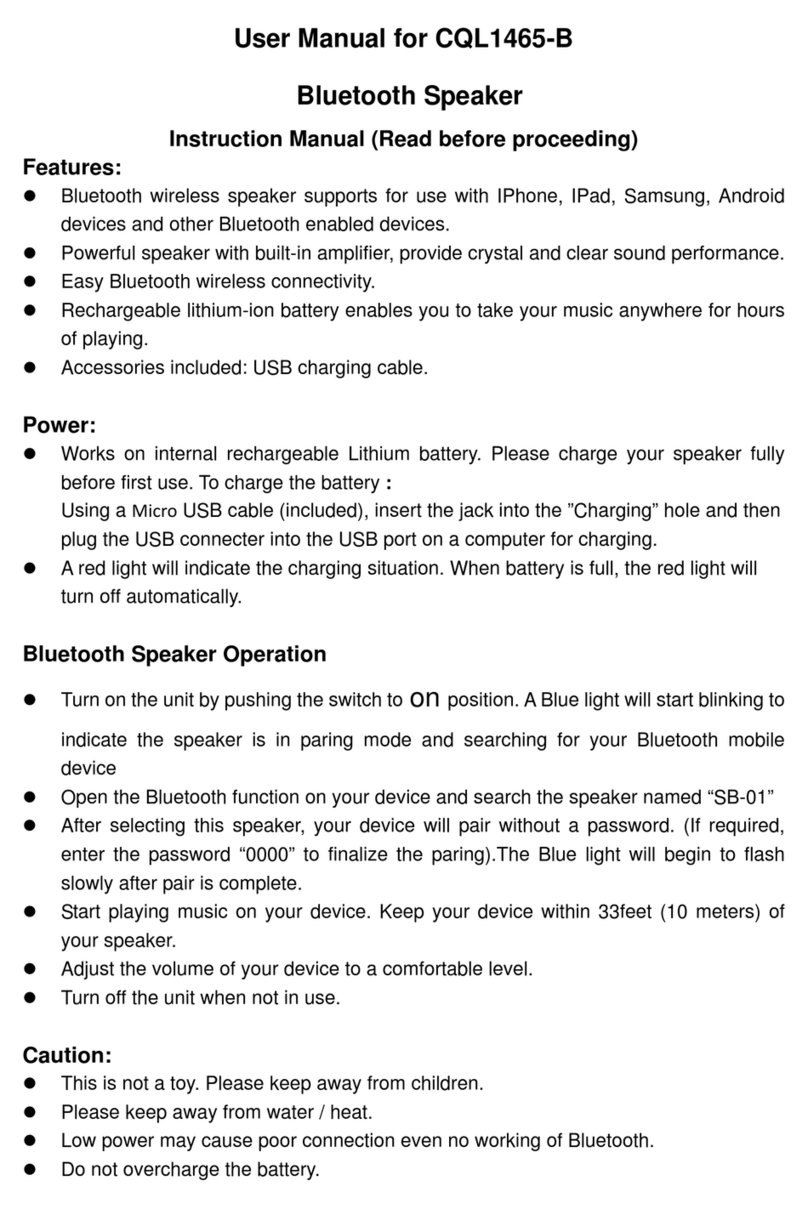 Conquer CQL1465-B user manual