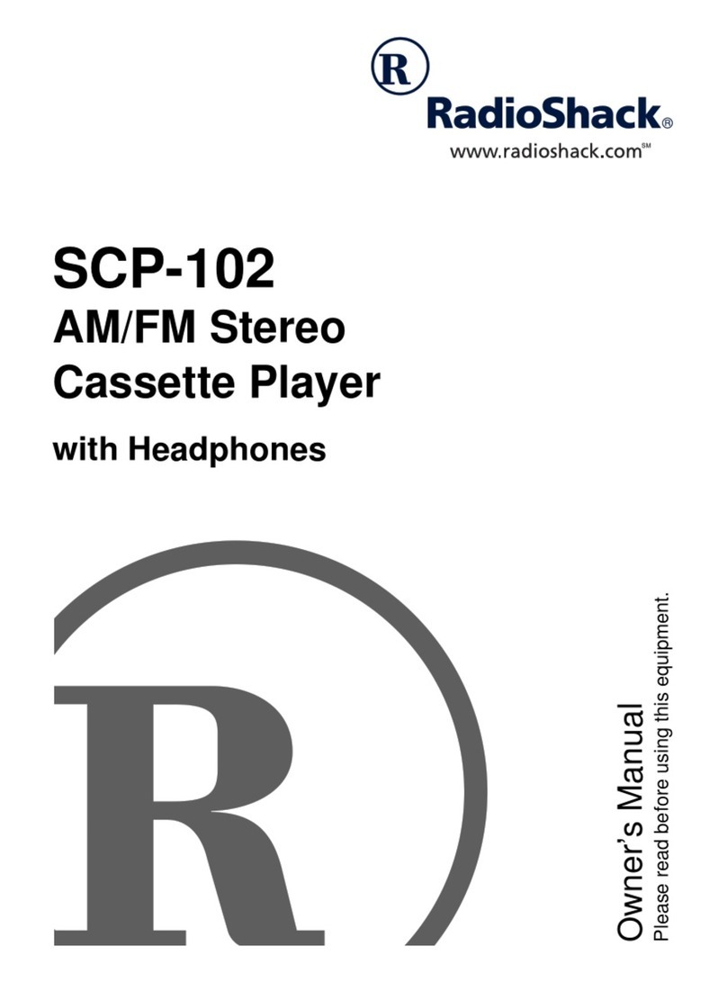 Radio Shack SCP-102 User manual