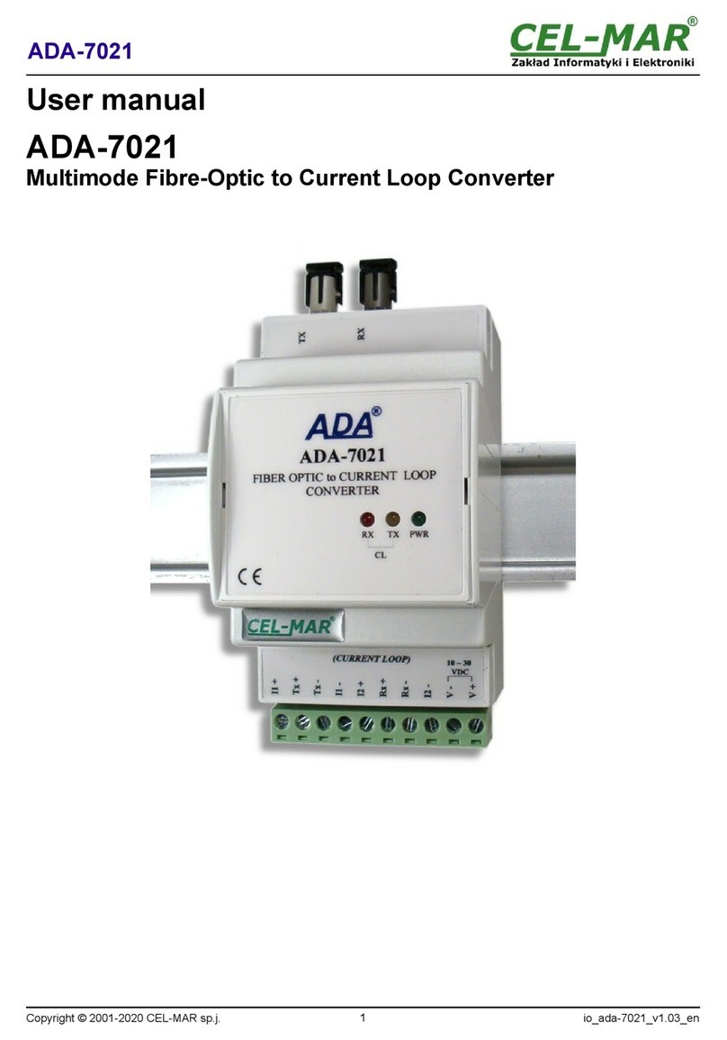 CEL-MAR ADA-7021 user manual