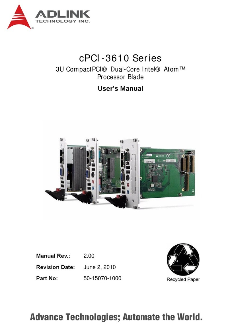 ADLINK Technology cPCI-3610 Series User manual