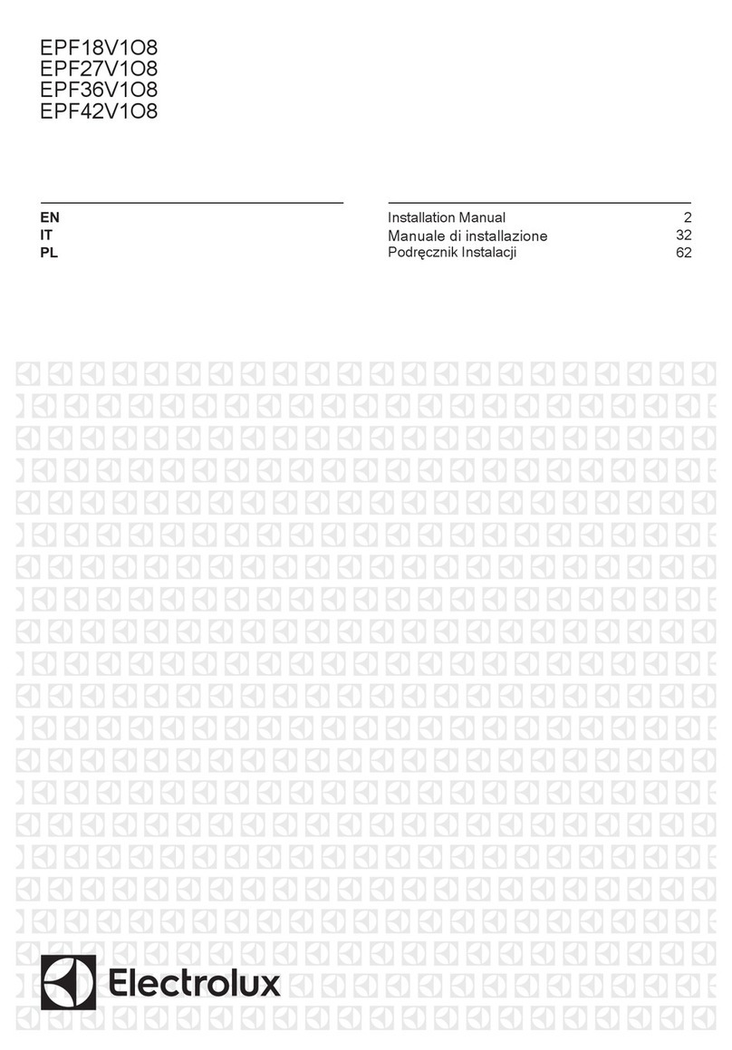 Electrolux EPF18V1O8 User manual
