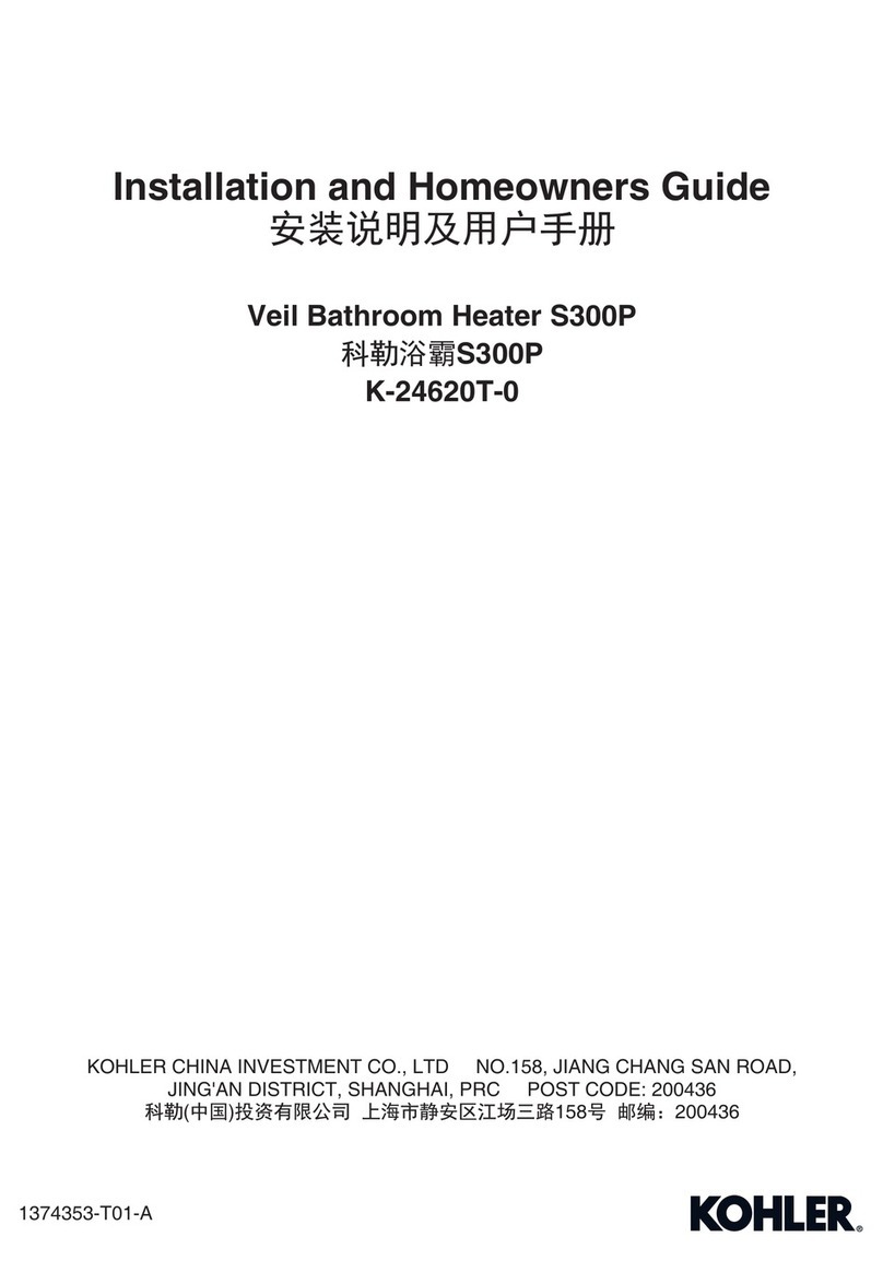 Kohler S300P Installation and Homeowners Guide