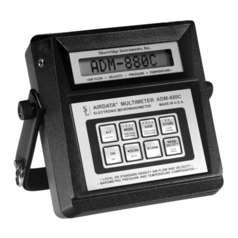 Shortridge Instruments AIRDATA ADM-880C User manual