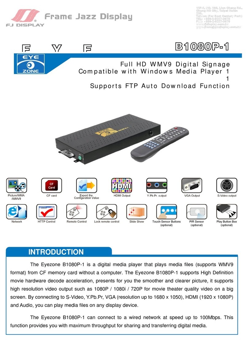 FJ Display Eyezone B1080P-1 quick start guide
