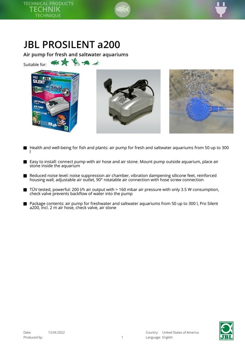 JBL ProSilent a200 User manual
