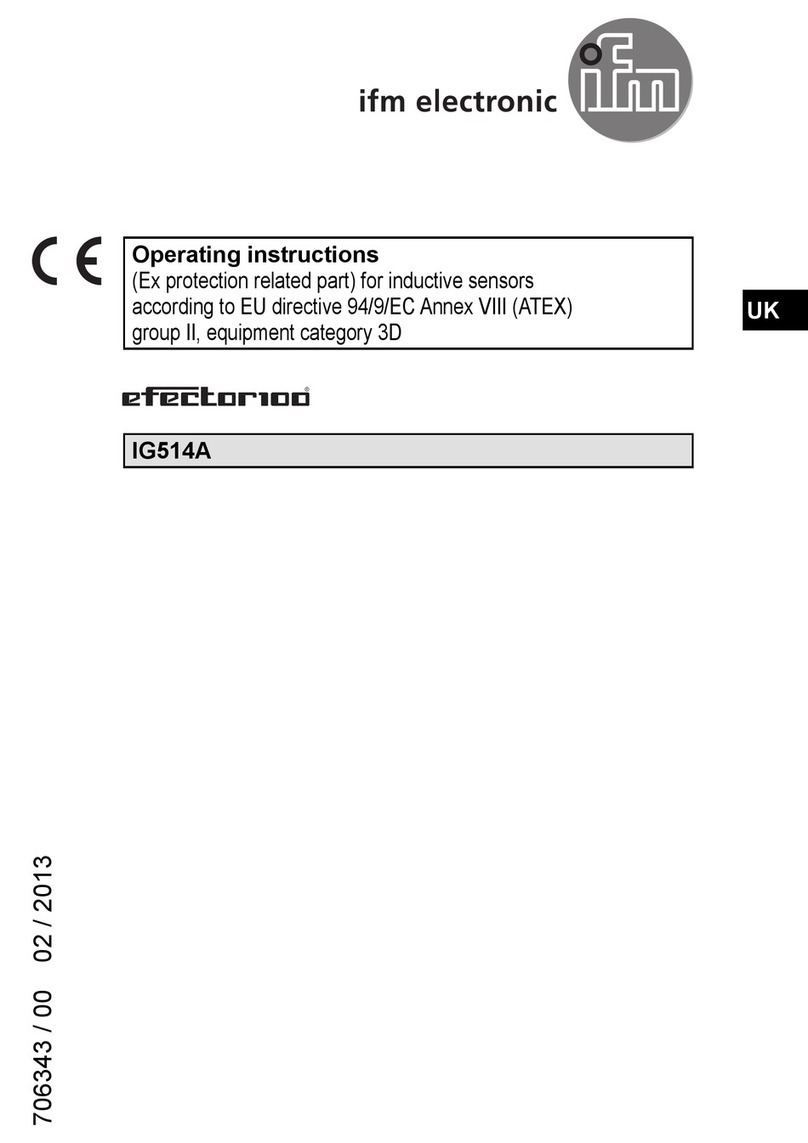 IFM Electronic efector100 GG507S operating instructions