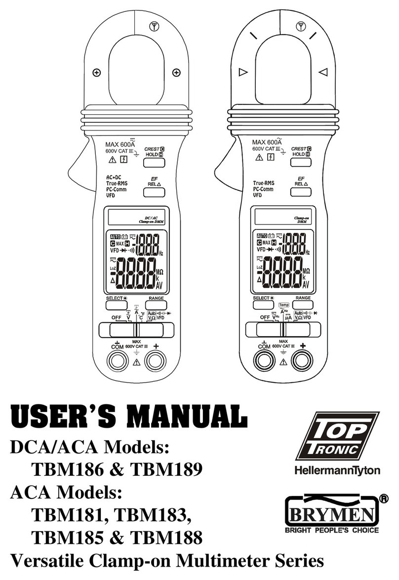 Brymen TOP TRONIC TBM186 user manual