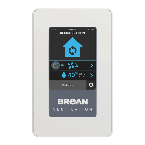 Broan VTTOUCHW Installation and user instructions Broan VTTOUCHW Installation and user instructions