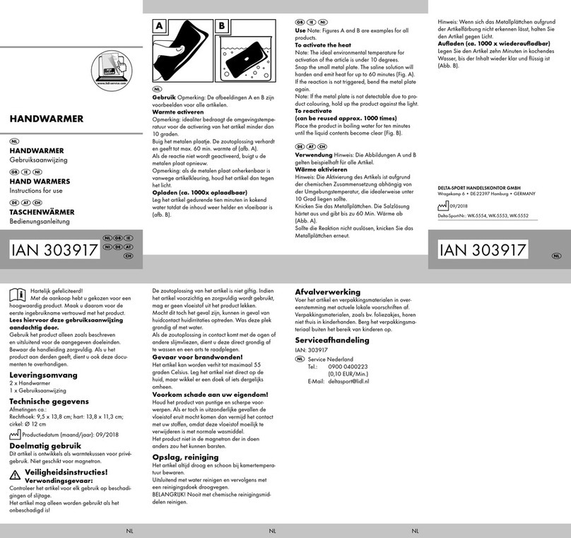 DELTA-SPORT 303917 Instructions for use