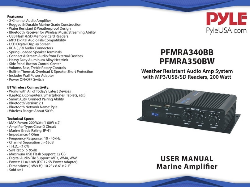 Pyle PFMRA350BW User manual